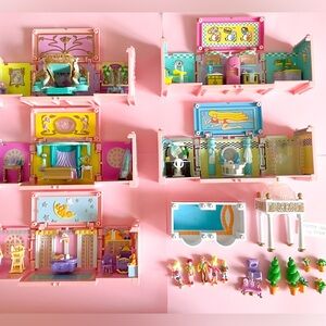 1999 Vintage Polly Pocket - Dream Builders Mansion with extra Nursery room